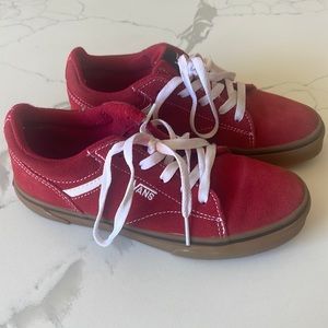 Kids Vans shoes. Red- size 4. Gently used